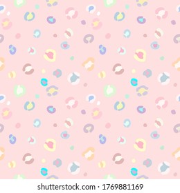 Colorful cheetah print repeat pattern vector 