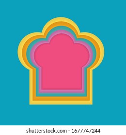 colorful chef hat- vector illustration