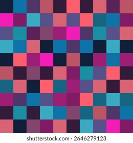 Colorful chess board. Chess board background. Chess board illustration. Chessboard pattern.