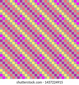 Colorful chessboard seamless pattern. For your design.