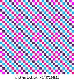 Colorful chessboard seamless pattern. For your design.