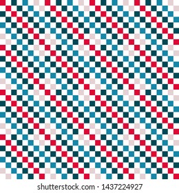 Colorful chessboard seamless pattern. For your design.
