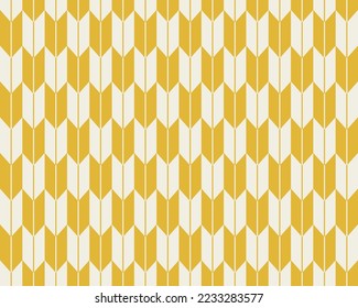 Colorful chevron pattern. Vector yellow mustard color geometric chevron line stripes seamless pattern background. Oriental Japanese pattern for fabric, home decoration elements, upholstery, wrapping.
