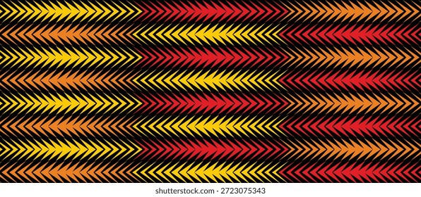 Colorful chevron zigzag pattern with vibrant red, orange, and yellow on black background vector. - Powered by Shutterstock - Get 15% off with code: PIKWIZARD15