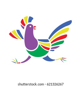 Colorful chicken
