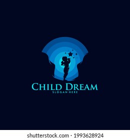 Colorful Child Dream Logo Design Template