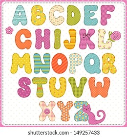 Colorful children alphabet