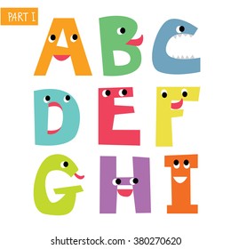 Colorful children alphabet 