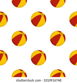 Colorful children ball pattern seamless flat style for web vector illustration