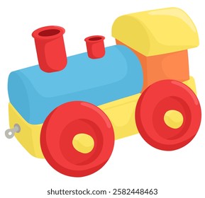 colorful children's toy steam locomotive