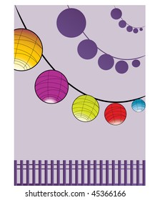 Colorful Chinese lanterns