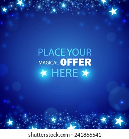 Colorful chining magic background. Vector illustration