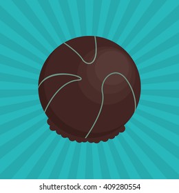 colorful chocolate design, vector illustration, sweet and delicious