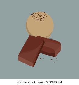 colorful chocolate design, vector illustration, sweet and delicious