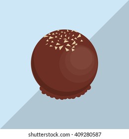 colorful chocolate design, vector illustration, sweet and delicious