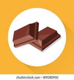 colorful chocolate design, vector illustration, sweet and delicious