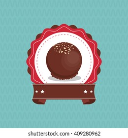 colorful chocolate design, vector illustration, sweet and delicious