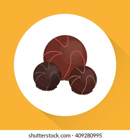 colorful chocolate design, vector illustration, sweet and delicious