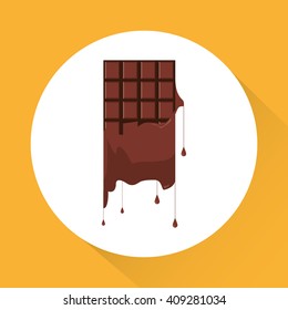 colorful chocolate design, vector illustration, sweet and delicious