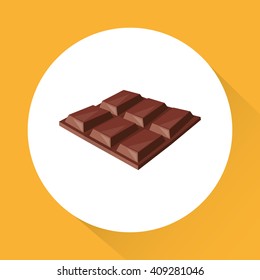 colorful chocolate design, vector illustration, sweet and delicious
