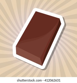 colorful chocolate design, vector illustration, sweet and delicious