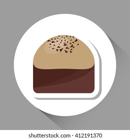 colorful chocolate design, vector illustration, sweet and delicious