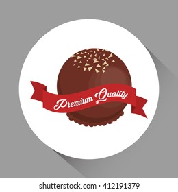 colorful chocolate design, vector illustration, sweet and delicious