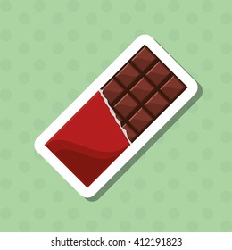 colorful chocolate design, vector illustration, sweet and delicious