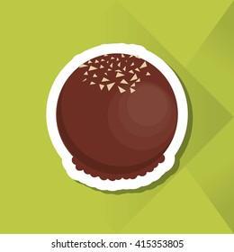 colorful chocolate design, vector illustration, sweet and delicious