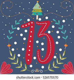 Colorful Christmas Advent Calendar 13