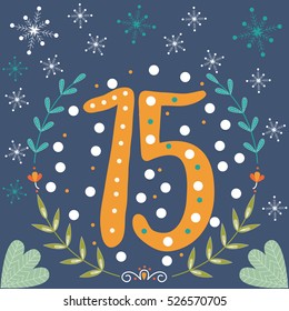 Colorful Christmas Advent Calendar 15