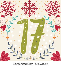 Colorful Christmas Advent Calendar 17