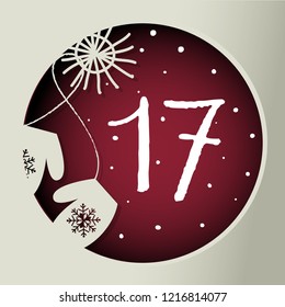 Colorful Christmas Advent Calendar, Countdown to Christmas number 17
