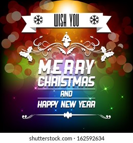 Colorful christmas background
