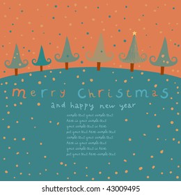 Colorful Christmas background