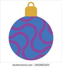 colorful Christmas ball, vector illustration