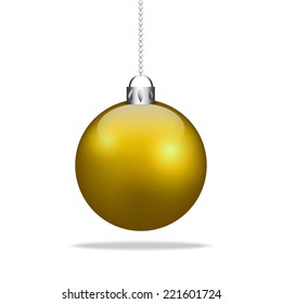 Colorful christmas balls. Set of isolated realistic decorations. Vector illustration.