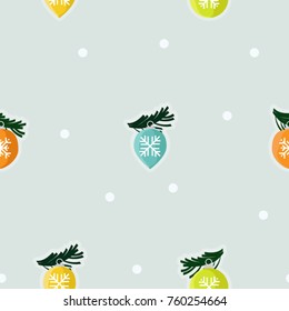 Colorful Christmas balls - vector background