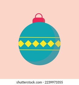 Colorful Christmas balls. Vector illustration.