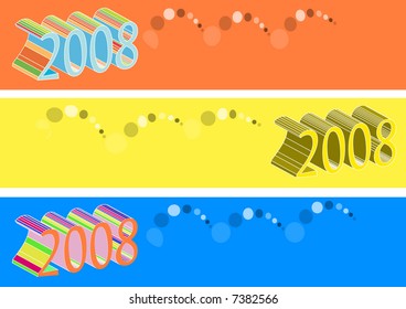 colorful christmas banners