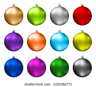 Christmas Coloured Pixel Baubles 