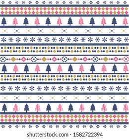 Colorful Christmas borders, vector image
