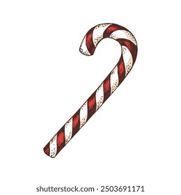 Colorful Christmas candy cane vector