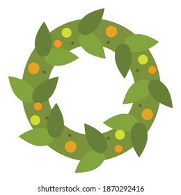 Colorful christmas decoration icon. A Christmas decoration is any of several types of ornamentation used at Christmastime and the greater holiday season.