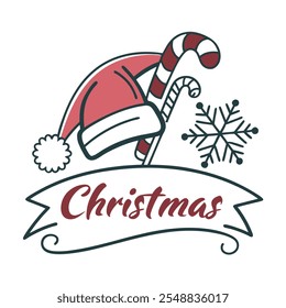 Colorful Christmas Elements for Festive Holiday Projects and Decorations