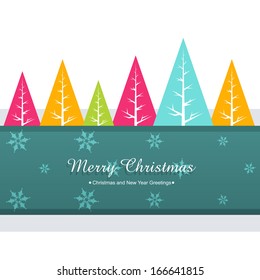 diseño de vectores de saludo de navidad colorido