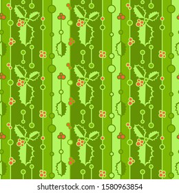 Colorful christmas seamless pattern. Repeated flat Xmas symbols. Simple vector composition for textile, wallpaper, wrapping paper, prints, fabric, web background or another accent etc.