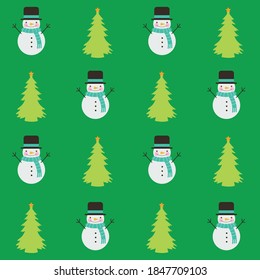 navidad colorida patrón sin fisuras con diseño de árboles de navidad