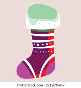 colorful christmas sock for gift