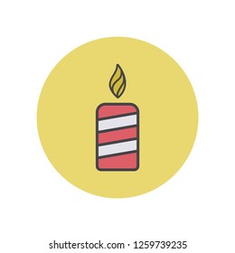 colorful Christmas special candle icon